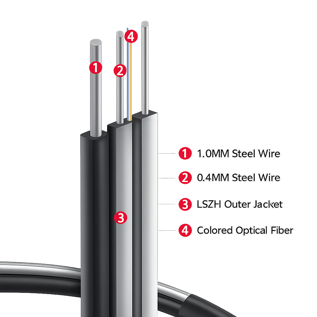 FTTH Drop Fiber Cable